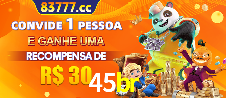 Banner institucional da 45br sobre parceria de marcas e criação de uma marca de excelência, apresentando os mascotes de jogos populares como o Fortune Tiger.
