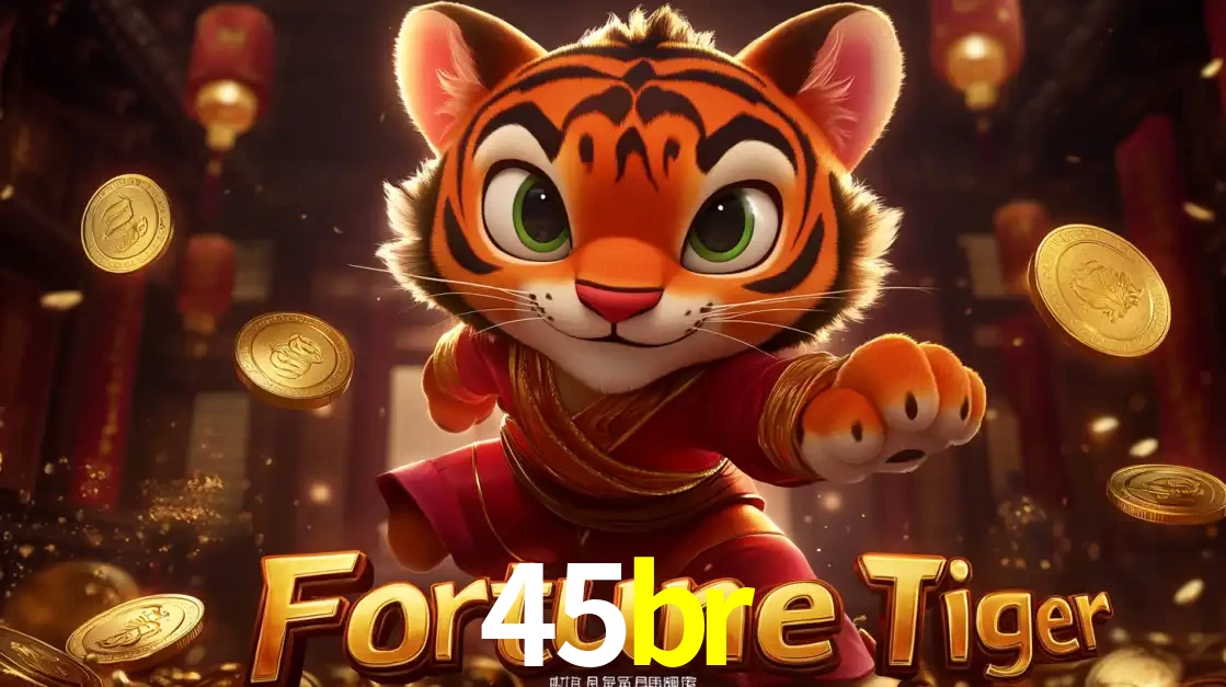 O carismático mascote do jogo de slot Fortune Tiger, um tigre fofo em pose de artes marciais, pronto para trazer sorte e multiplicadores de ganhos no cassino online 45br.